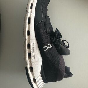 On Running Black and White CloudTec Sneakers